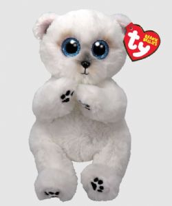 PELUCHE TY - WUZZY OURS BLANC 8